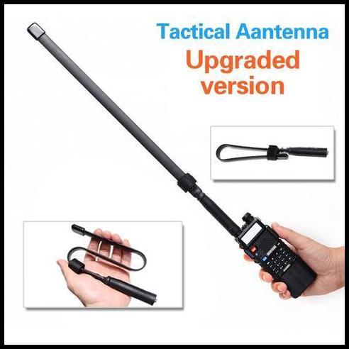 HOT DEAL ABBREE TACTICAL ANTENA DUAL BAND 33CM AR-152A BLACK 