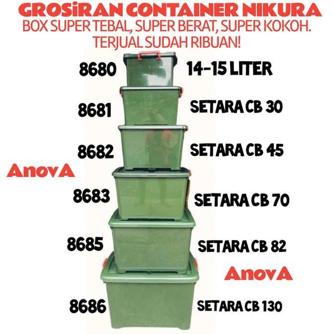 BOX CONTAINER NIKURA CANADA. 8686. JUMBO HIJAU. SETARA SHINPO CB 130