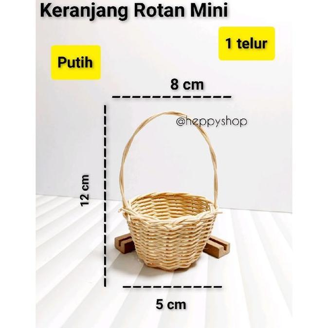 Keranjang Rotan Mini Keranjang Telur Paskah Mini Keranjang Mini