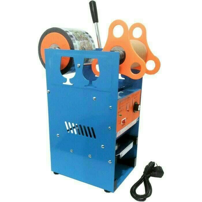 cup sealer + plastik / mesin press tutup gelas