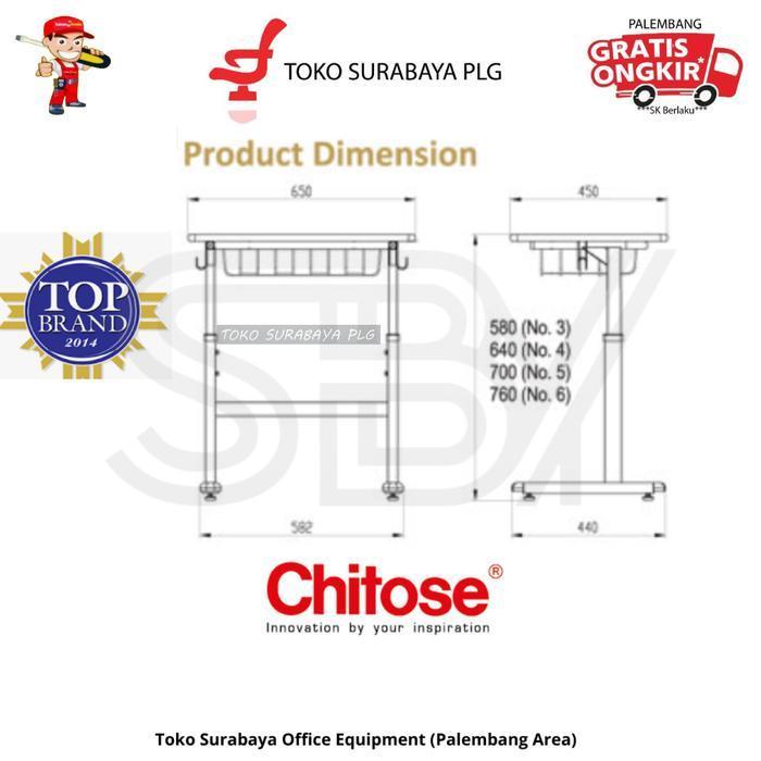 Meja Kursi Belajar Sekolah Chitose Manabu AH 01