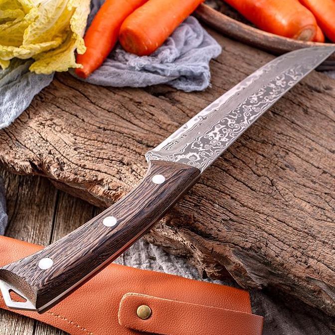 Daging Fillet Boning Bilah Damascus