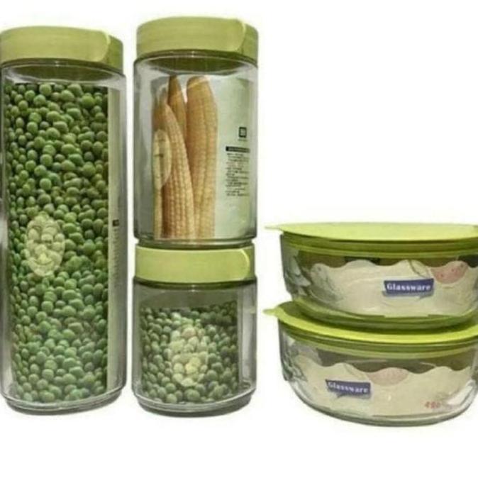 MARINE BOWL SET EVER GREEN/TOPLES MANGKOK KACA SET GLASSWARE