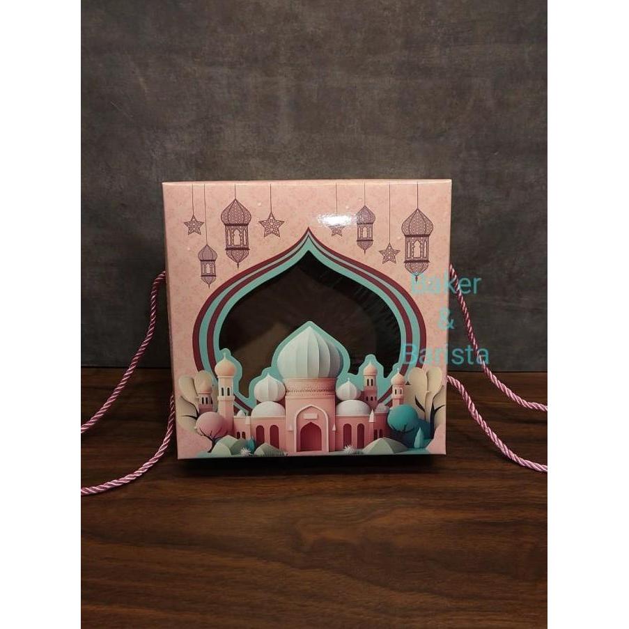 box lebaran sheela kotak brownies lebaran dus kue 20x20 kue tart lapis