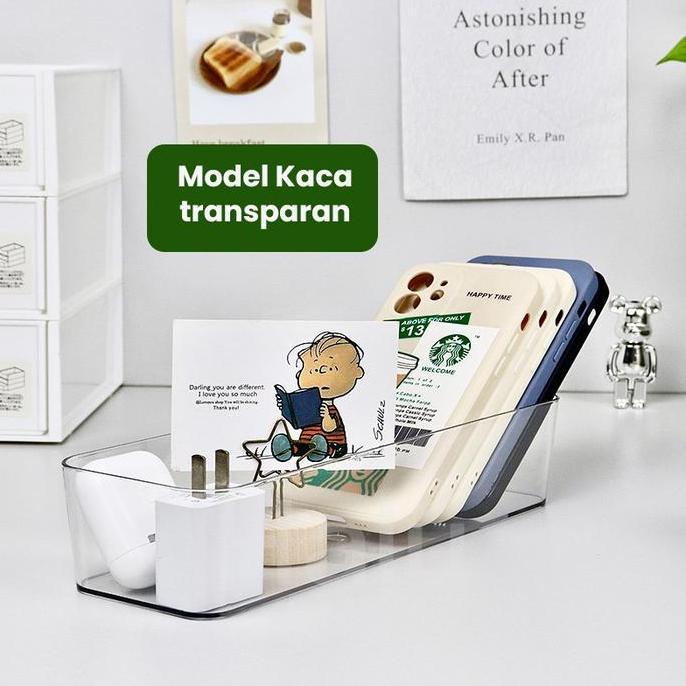 Organizer Laci Bening Acrylic Kotak Penyimpanan Kulkas Organizer Laci Organizer