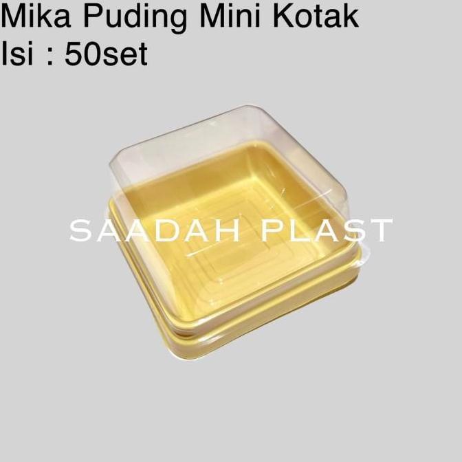 MIKA PUDING MINI KOTAK / TRAY MOONCAKE CAKE KUE MINI