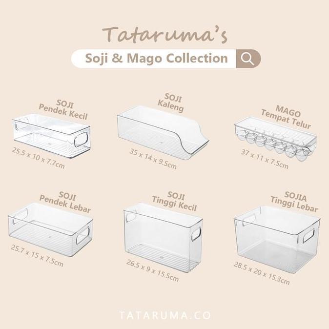 SOJI - Tempat Penyimpanan Makanan Kontainer Box Kulkas Akrilik