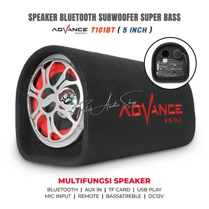 Speaker Bluetooth Aktif Portable Advance T-101Bt Subwoofer Karaoke Radio / Speaker Advance Karpet T1