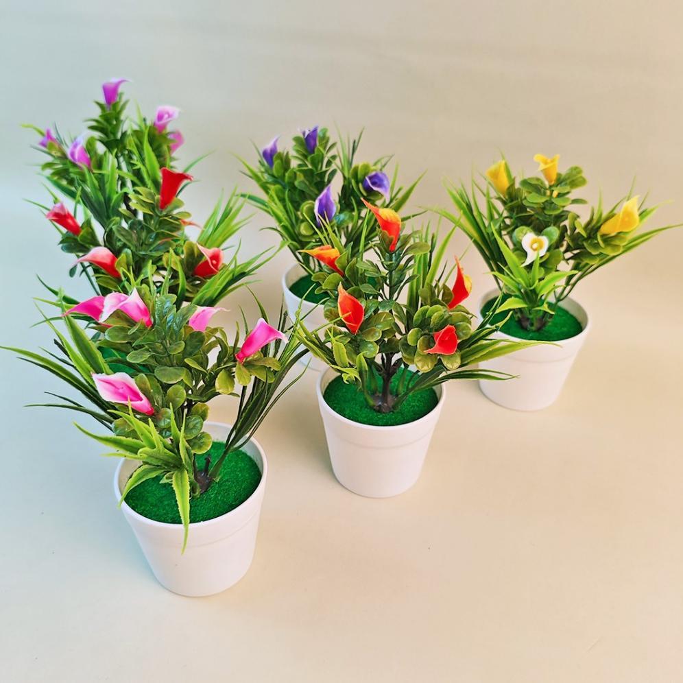 Hot Bunga Hias Plastik Mini Dekorasi Rumah Bunga Hiasan Meja Kecil Artificial Flowers Palsu Kecil Pb