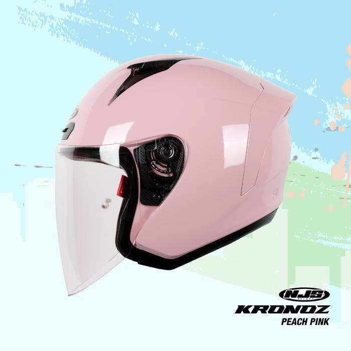 Njs Kronoz Peach Pink - Helm Half Face | Njs | Kronoz | Kronoz Polos | Kronoz Ori | Njs Ori | Helm P