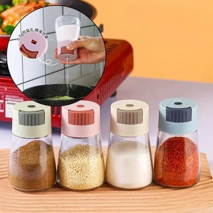 TERBARU OP-TEMPAT BUMBU DAPUR SET BOTOL KACA Toples Bumbu Tabur Masak Mini Garam Gula Lada Merica Mi