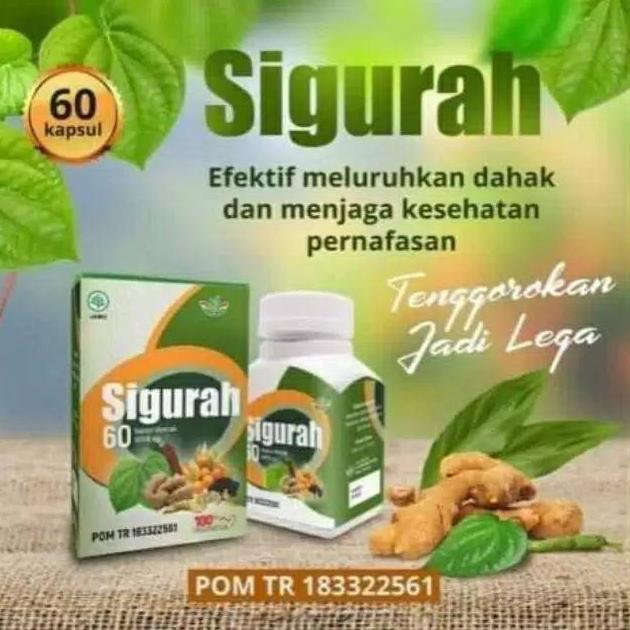 Obat Batuk,obat sinusitis, Kapsul SIGURAH Herbal Untuk Batuk
