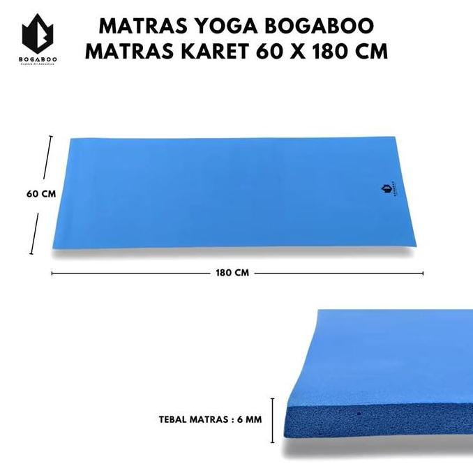 MATRAS YOGA MAT tebal 5 mm MERK BOGABOO - MATRAS CAMPING - MATRAS GYM