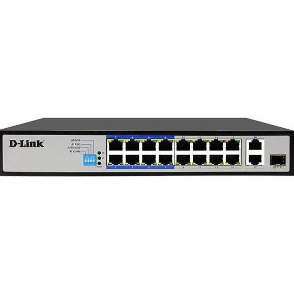 TERMURAH - D-LINK DES-F1018P-E 16-Port PoE switch 16 port