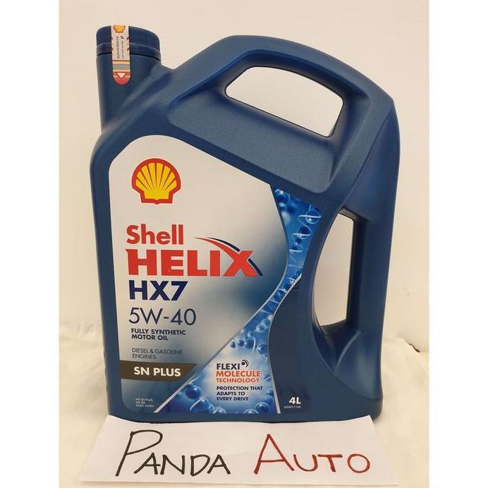 Ready OLI Mobil SHELL HX 7 5w 40 (BARU), SN PLUS, Full Synthetic, isi 4 LTR.