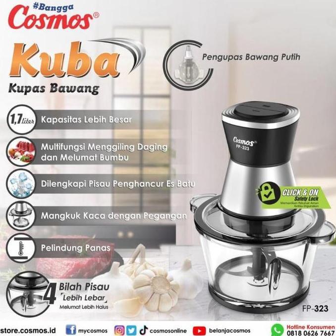 NEW Chopper Cosmos FP 323-FP323 / Food Processor Cosmos FP 323-FP323 1,7 L
