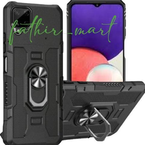 Promo Terbaru Case  Samsung A12 Samsung M12 Hard Case Ring Armor Robot Casing Hybrid Ring Hit Eye St