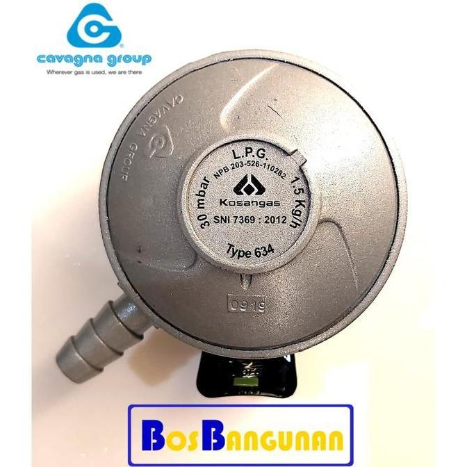 BEBAS ONGKIR - Regulator gas / kepala gas Kosangas / Reca Italy