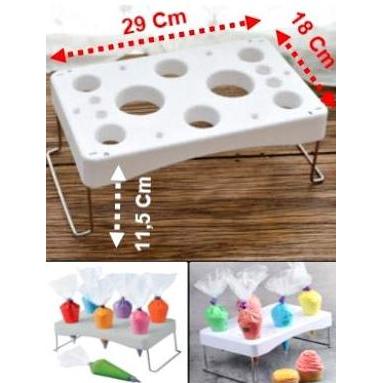 Meja Piping Folding Cake Piping Bag Pastry Bag Stand Piping Bag Holder