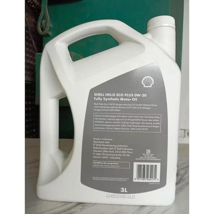 Ready Shell Helix Eco Ow-20 3Liter Barcode Centang Hijau