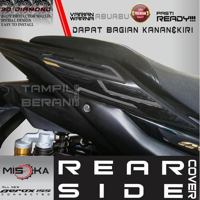 Misoka Rear Side Misoka Rear Side Cover All Aerox 155 Rubber