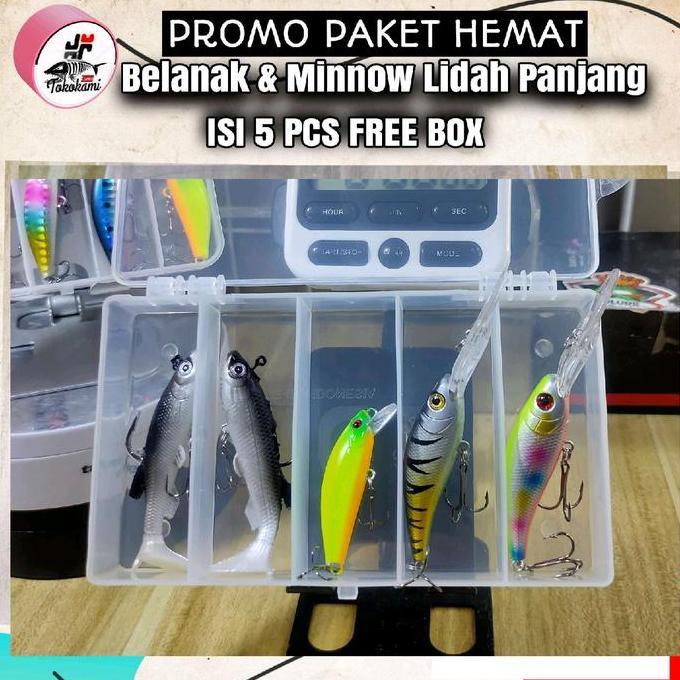 Minnow Lidah panjang Sepaket minnow Sinking belanak