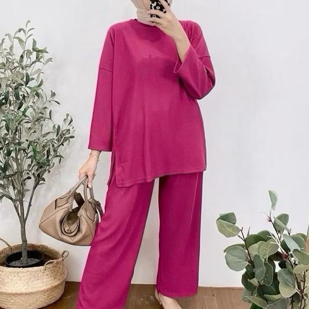 One Set Knit Premium/Set Knit Premium/Setelan Knit