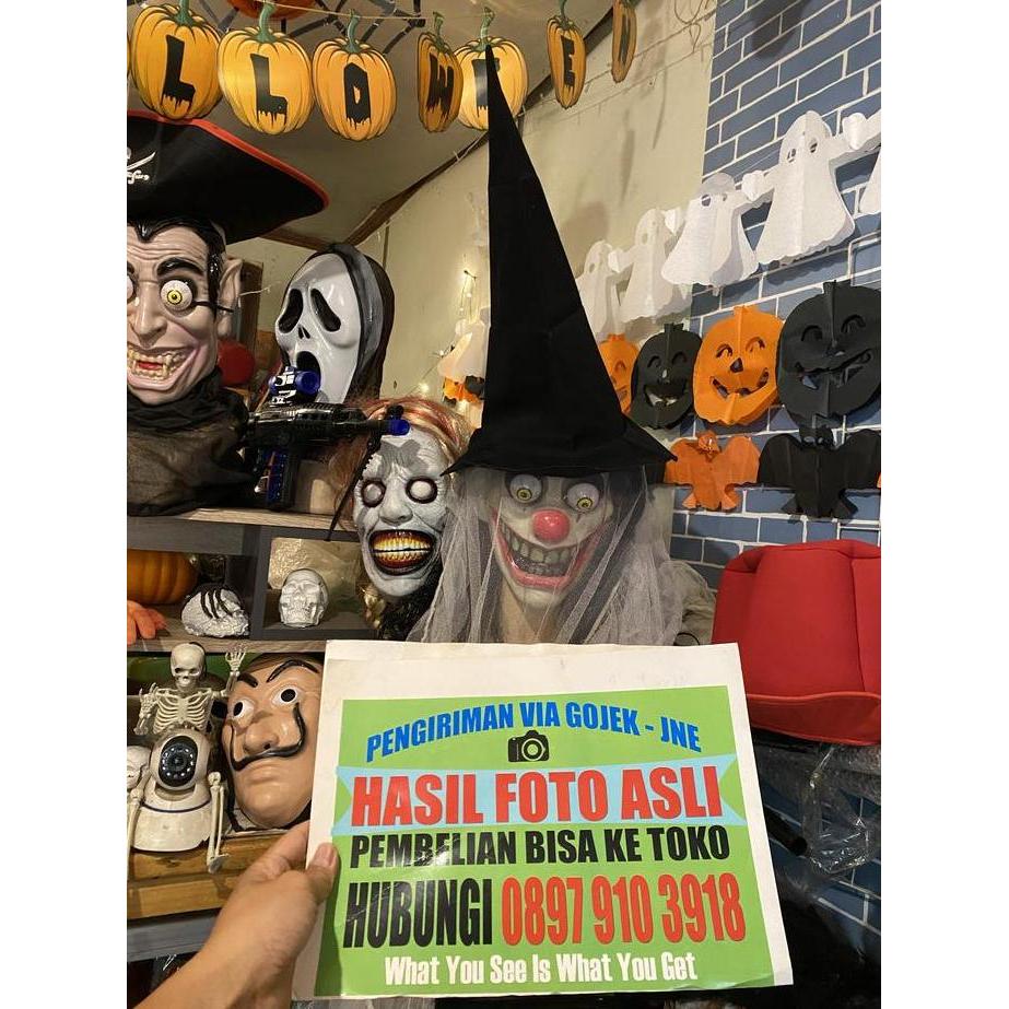 topi sihir witch hat topi penyihir kostum nenek sihir