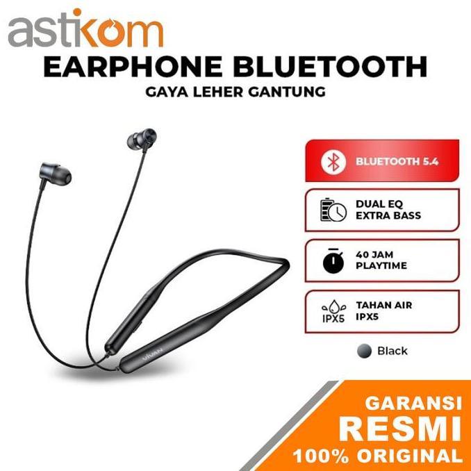 Earphone Neckband Vivan Liberty N100s Black