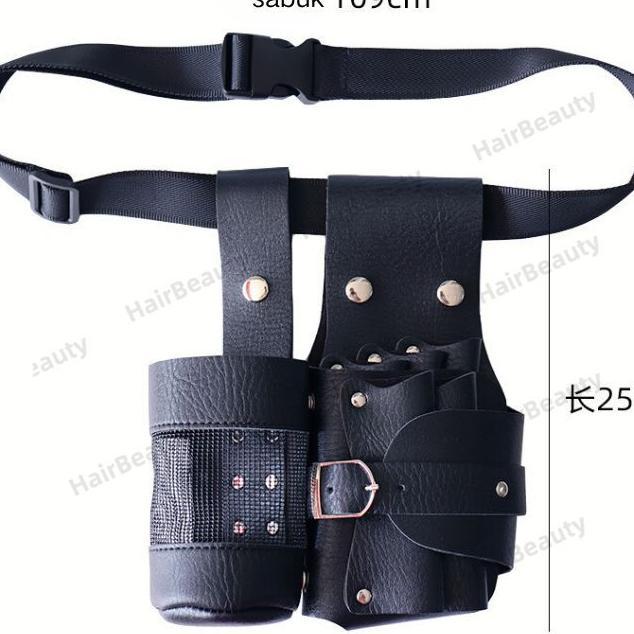 Hib-Ck2371 Tas Pinggang Gunting Rambut Paket Gunting Tas Gunting Kulit Asli Ikat Pinggang Gunting Sa