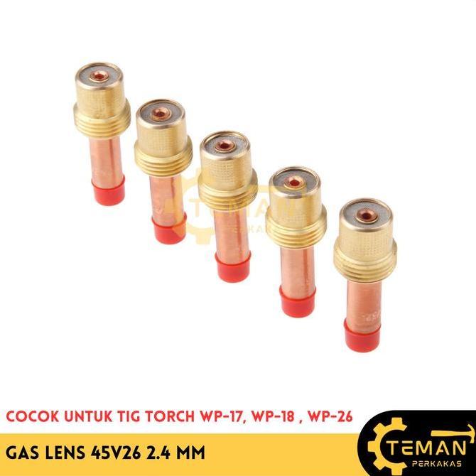 Ready Gas Lens 45V26 / COLLET BODY GAS LENS #2.4 MM ( 45V26 ) WP-17 / 26 /18
