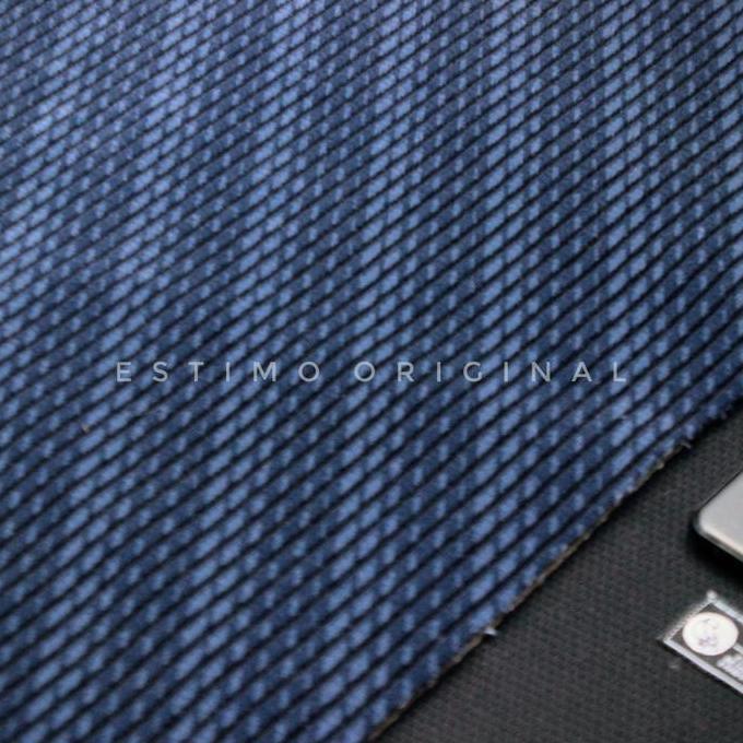 kain Jok Mobil bludru Fabric warna biru tua salur hitam soft Original Honda Stream Harga untuk per 1