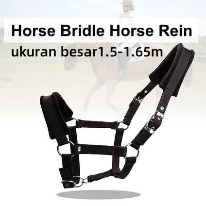 SWASAGARA Tali Kekang Kepala Kuda Besar 1,5-1,65m / Tali Kekang Rambut Kuda / Tali Kekang Rambut Kud