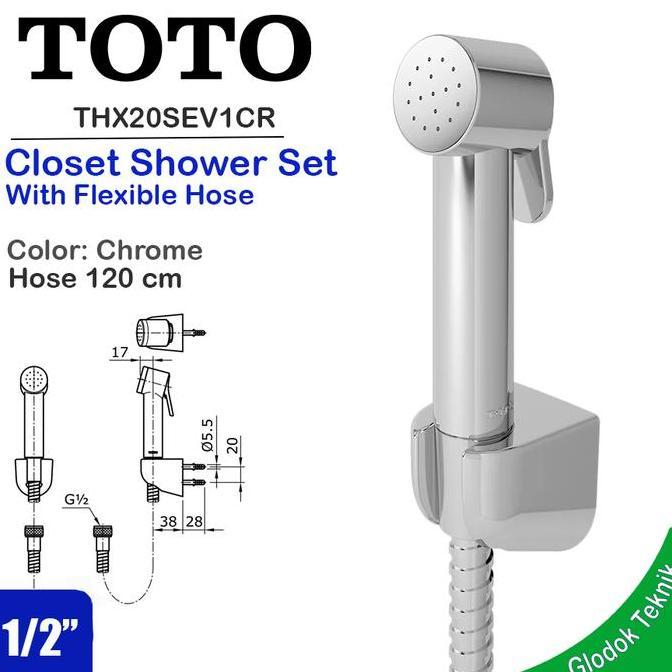 Toto Closet Shower Spray - Shower kloset jet shower THX20SEV1CR original
