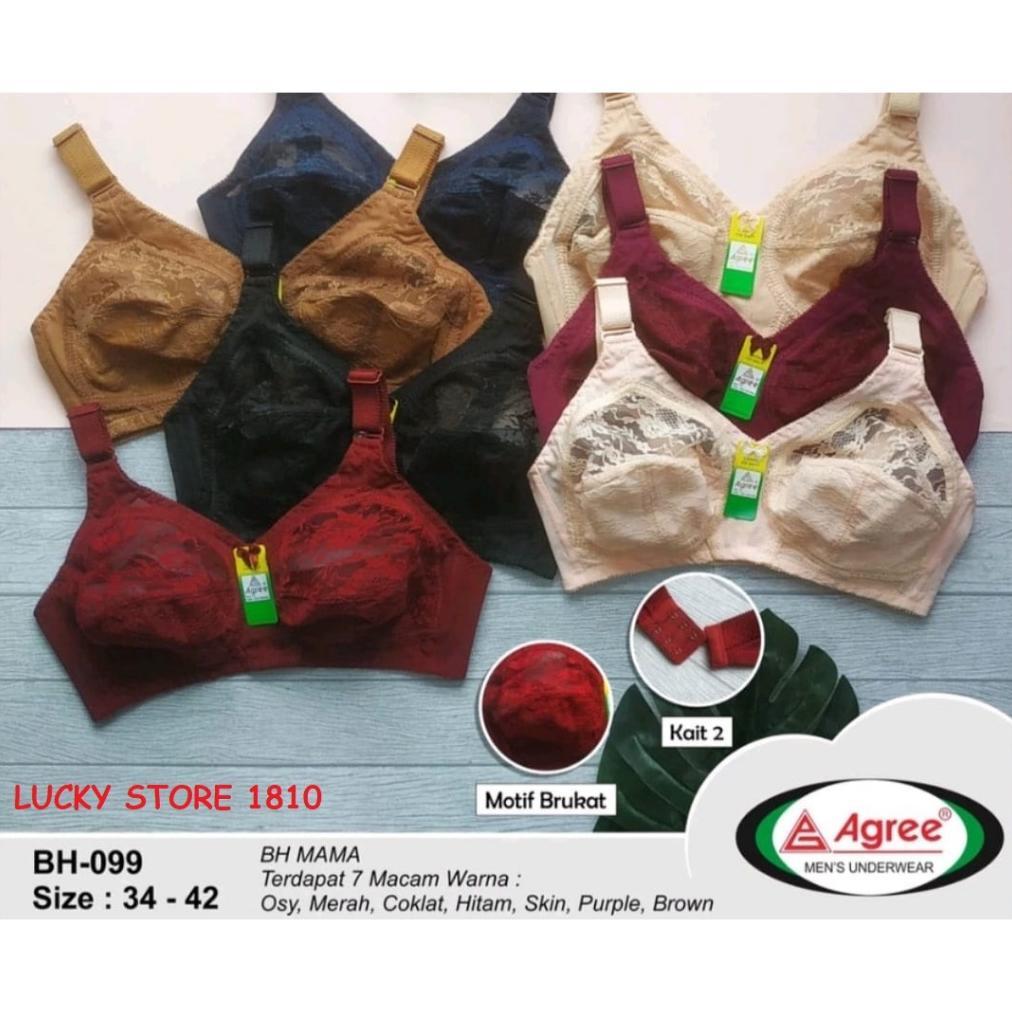 BH BRUKAT SISTER MERK AGREE 099 CUP BESAR / BRA AGREE MIRIP SISTER TRANSPARAN / BH TANPA KAWAT