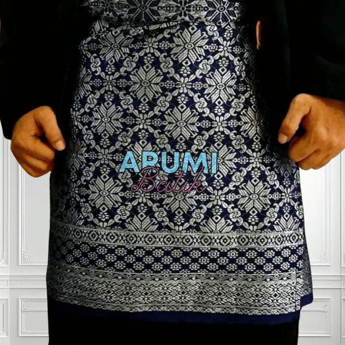 Songket samping melayu / songket pria / sarung songket melayu modern Set rok wanita + selendang JM