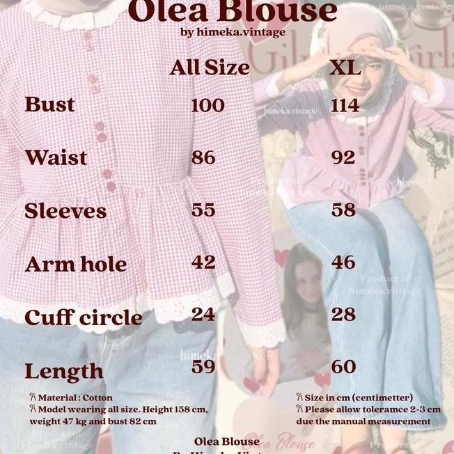 Himeka Vintage - Himeka Vintage Olea Blouse Coquette Plaid