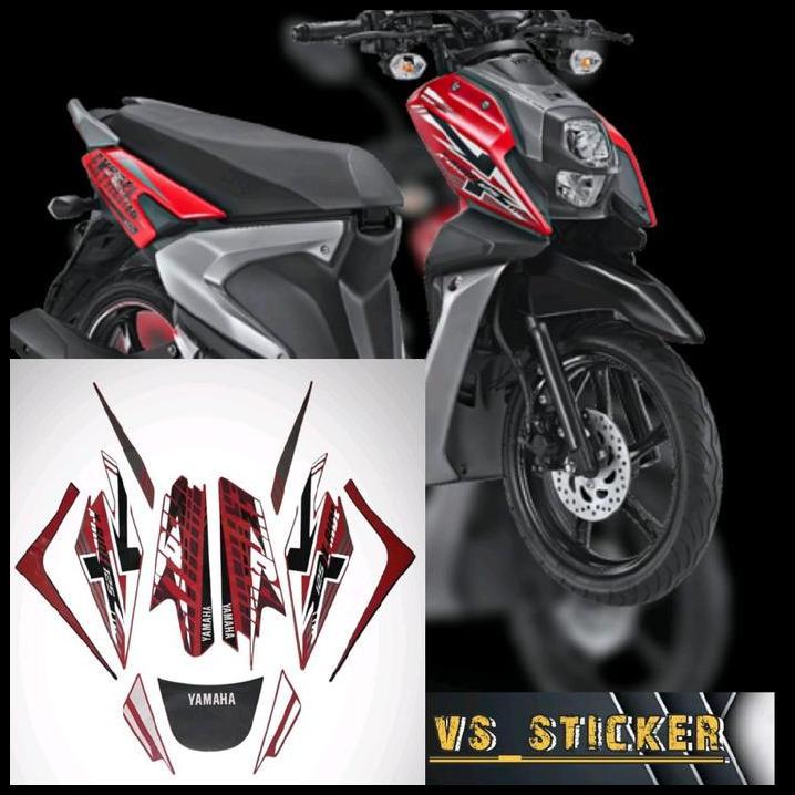 HOT DEAL STRIPING STICKER LIST STANDART MOTOR X RIDE 2017 MERAH HITAM HIJAU MOTORCYCLE !!