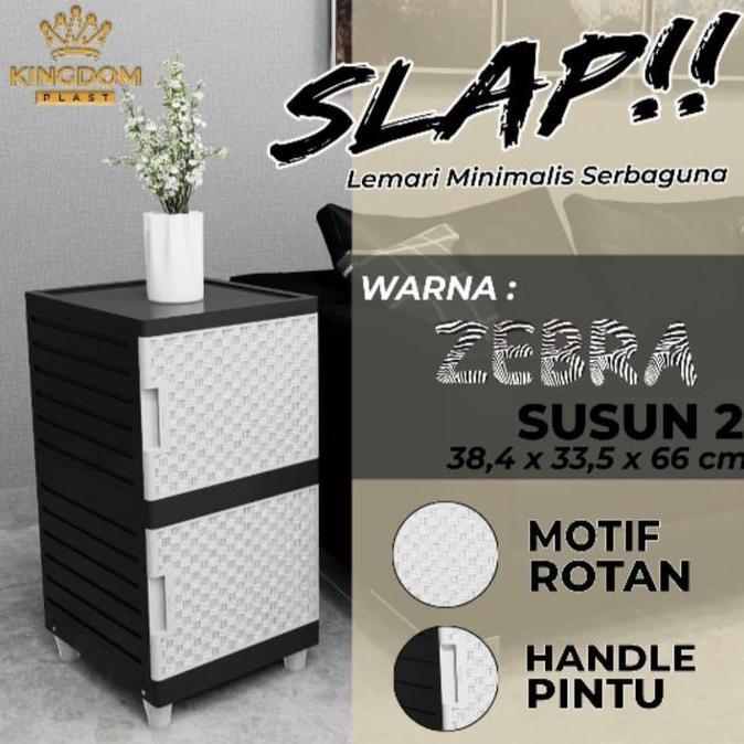 COD Lemari Plastik 1 Pintu Susun 2 Kunci KIngdom Slap Furniture