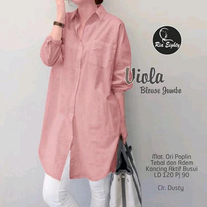 Busana Baju Atasan Busana Baju Atasan Wanita Kemeja Panjang Tunik Katun