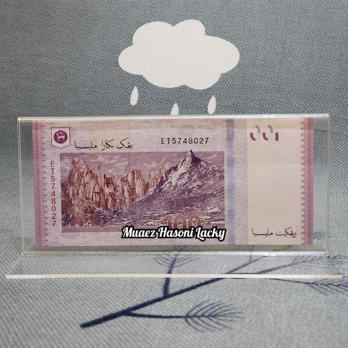 TERLARIS AKRILIK TEMPAT UANG PAJANGAN HIASAN MALAYSIA 100 RINGGIT