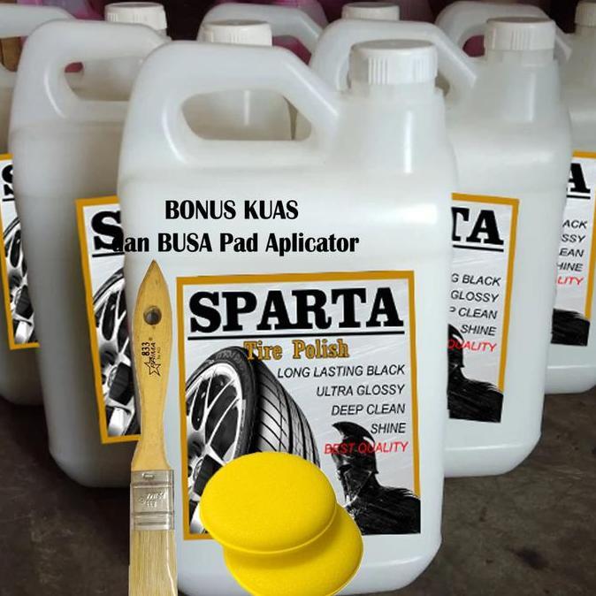 PROMO DISKON - SPARTA Semir Ban PREMIUM 5 Liter JUMBO KENTAL Semir Ban Mobil Semir Ban Motor / Pengk
