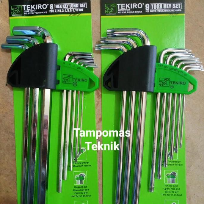 HARGA GROSIR - Kunci L Tekiro 2 Set Kunci L Bintang Paket Kunci L Biasa