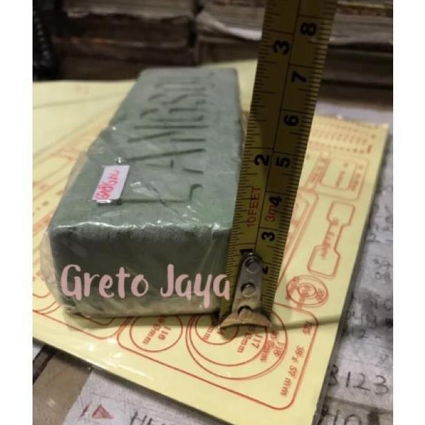 Promo Batu Poles Hijau / LANGSOL Asli / Obat Batu Poles ijo Stainless Steel Diskon