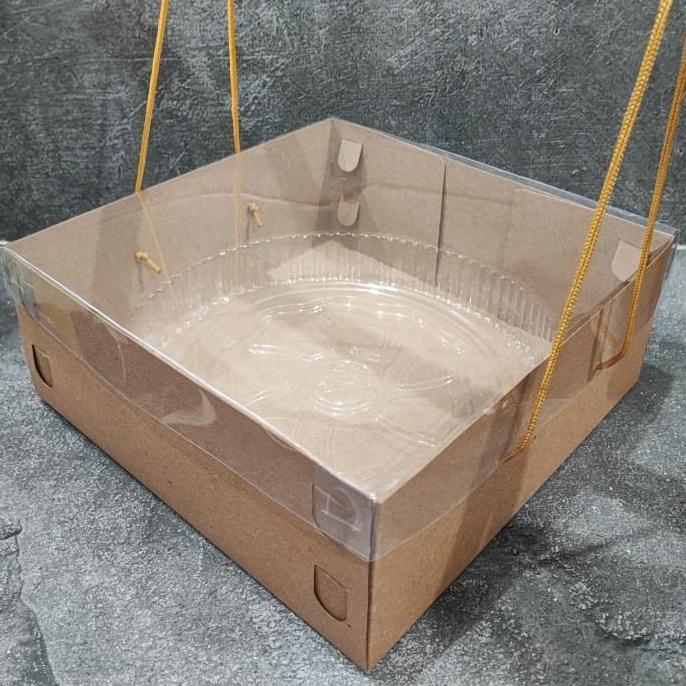 Dus Kraft Mika 25x25x10 isi 10 pcs / Box Catering Puding Hampers