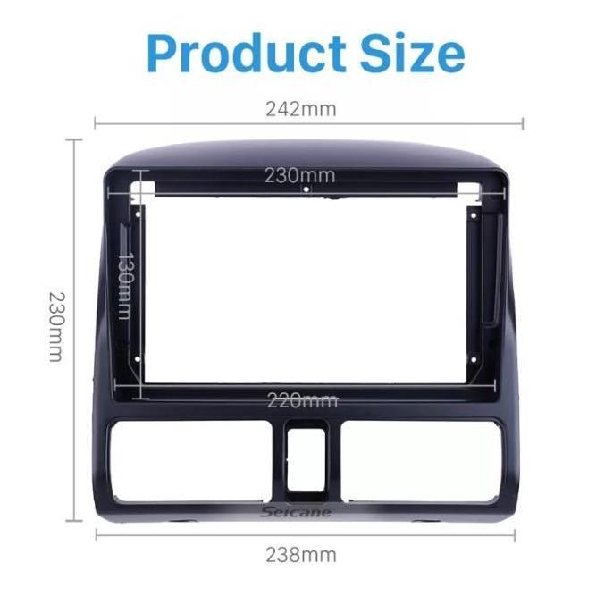 Frame Headunit Android 9 inch Honda CRV Gen 2 2002 sampai 2007