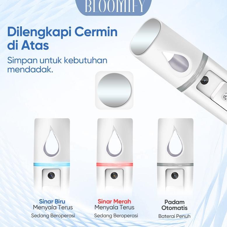 BIG PROMO BLOOMIFY Semprot Wajah Nano/Face Mist Nano/Spray Wajah Melembapkan/Face Spray Hydrating/Na
