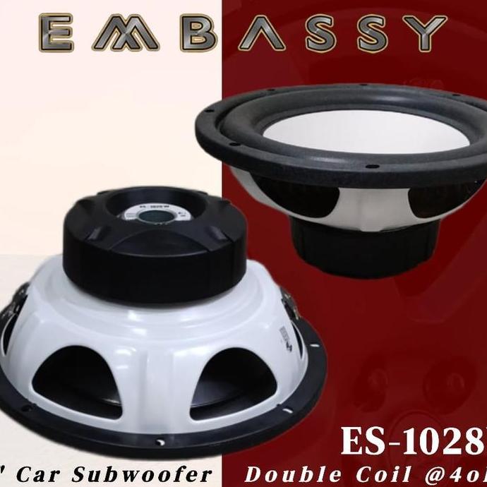 BEBAS ONGKIR - Speaker Subwoofer embassy 10 inch doubel coil