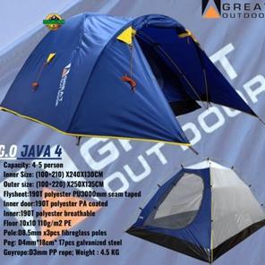 HEMAT TENDA TENDAKI BORNEO 4 KAPASITAS 4-5 ORANG TENDA CAMPING OUTDOOR LWY COMPASS 2P - 4P