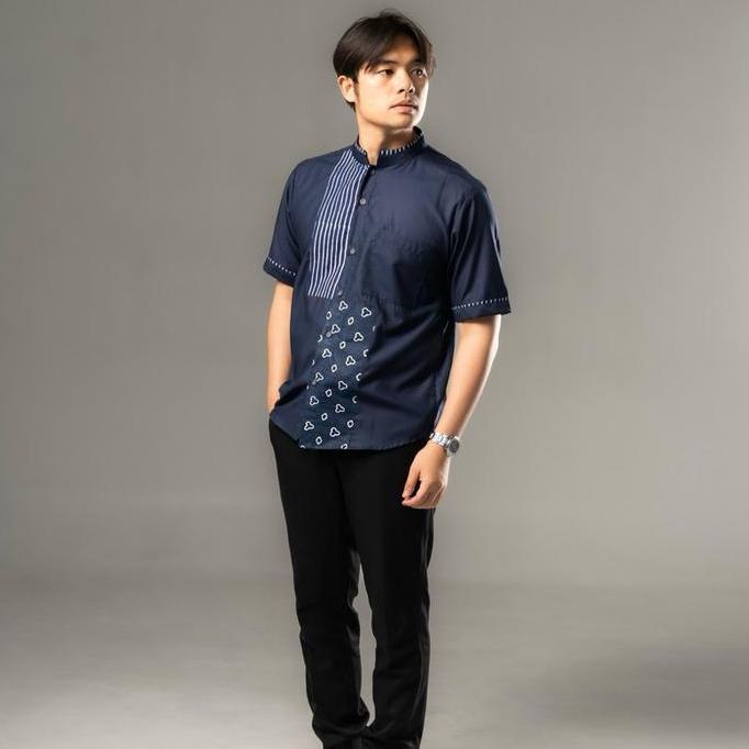 Idrys - Kemeja Batik Pria Dewasa Lengan -  All Varian - Pendek Kemko Kombinasi Batik Bahan Lembut | 